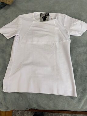 LEO White Short Sleeve Crew Performance Tee